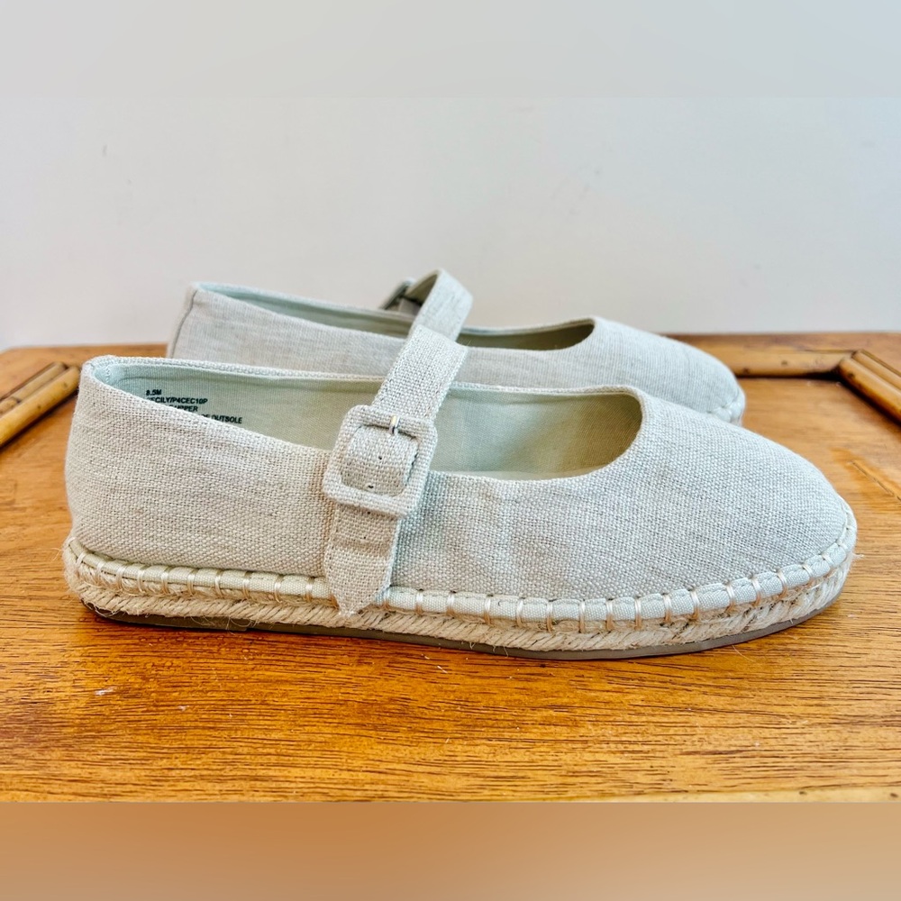 NEW Haute Hippie Woman’s Cecily Tan Espadrille Mary Jane Shoes Size 8.5